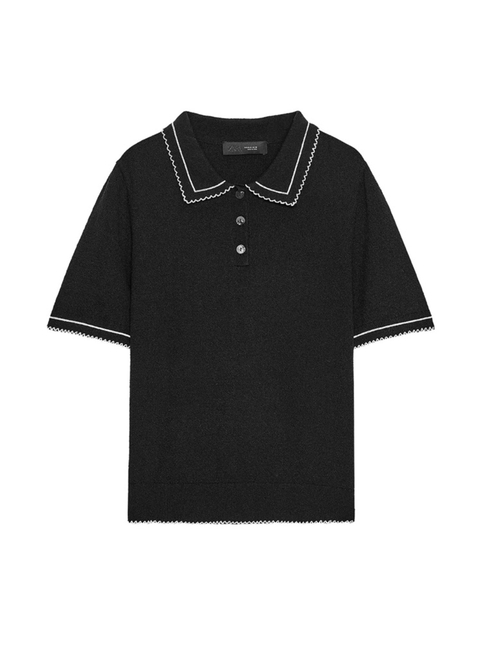GUC Zara Contrast Knit Top - Size Small